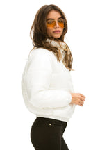 Retro BOLT LUXE APRES PUFFER JACKET - GLOSSY WHITE
