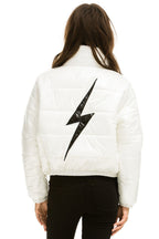 Retro BOLT LUXE APRES PUFFER JACKET - GLOSSY WHITE