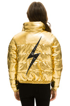 Retro BOLT LUXE APRES PUFFER JACKET - METALLIC GOLD