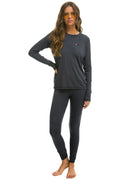 Retro MICRO MODAL BASE LAYER BOTTOM - TITANIUM
