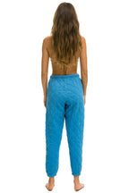 Retro QUILTED SWEATPANTS - OCEAN