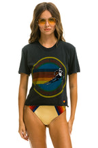 Retro SIGNATURE ASPEN BOYFRIEND TEE - CHARCOAL