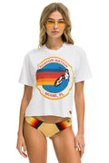 Retro SIGNATURE MIAMI BOYFRIEND TEE - WHITE