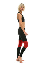 Retro SPRINTER FULL LENGTH LEGGINGS - BLACK RED