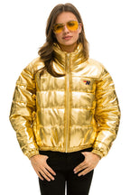 Retro SUNBURST APRES PUFFER JACKET - GLOSSY GOLD