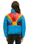 Retro SUNBURST APRES PUFFER JACKET - GLOSSY OCEAN