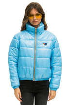 Retro SUNBURST APRES PUFFER JACKET - GLOSSY SKY