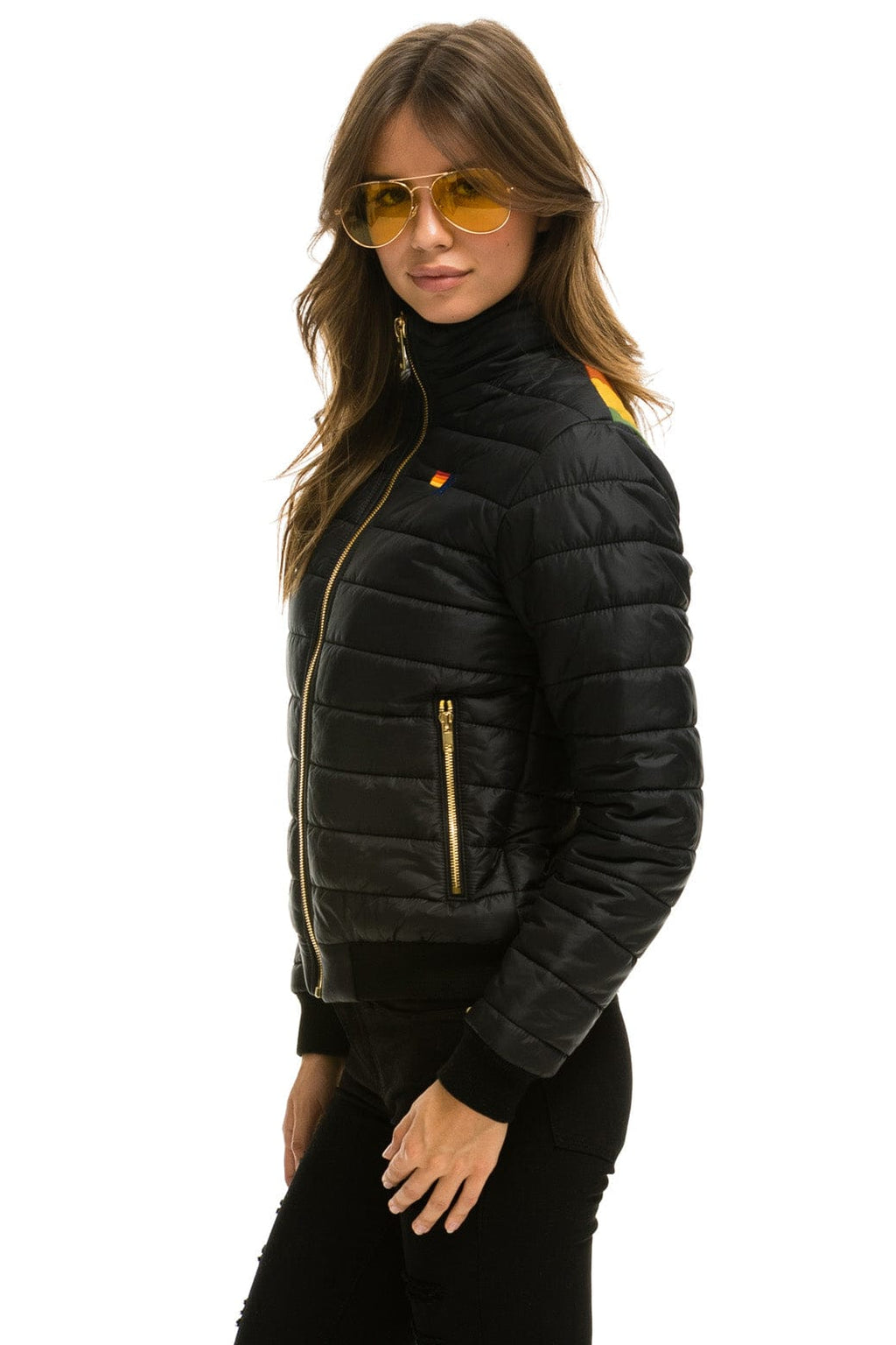Retro SUNBURST JACKET - GLOSSY BLACK