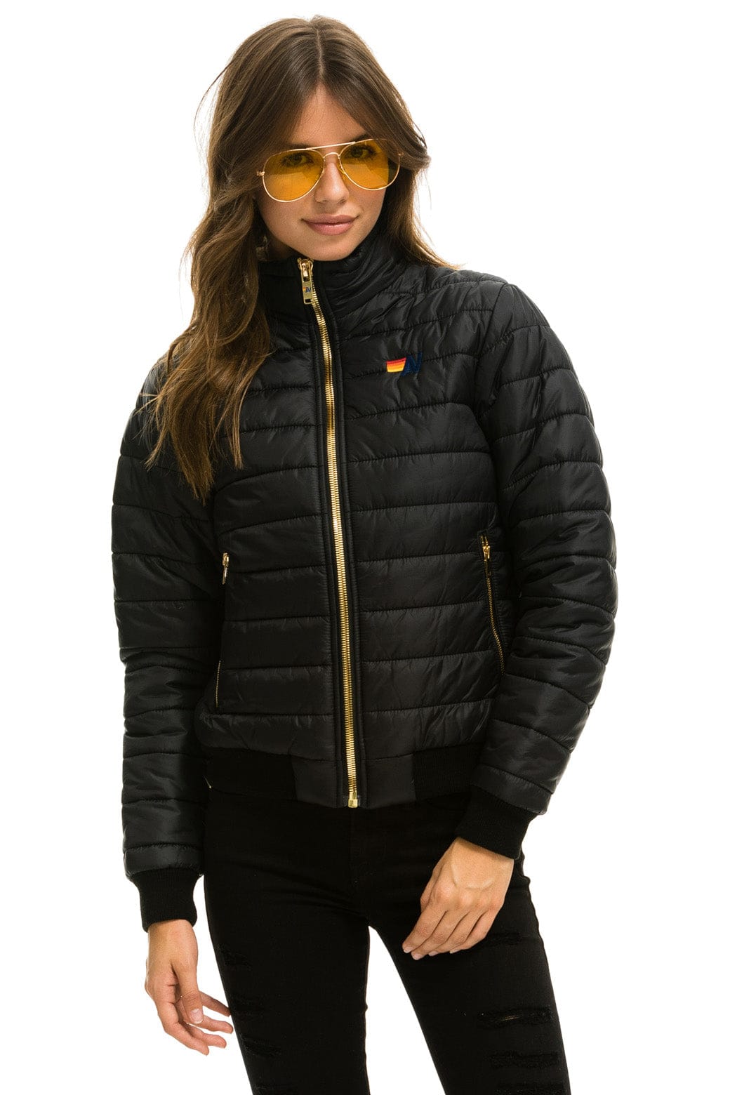 Retro SUNBURST JACKET - GLOSSY BLACK