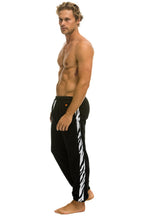 Retro ZEBRA STRIPE SWEATPANTS - BLACK ZEBRA