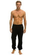 Retro ZEBRA STRIPE SWEATPANTS - BLACK ZEBRA